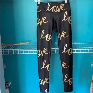 Gold sheep leggings